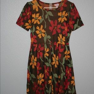 Lularoe Floral Print Amelia Dress